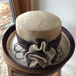 Vintage collectible Sinamy Kentucky Derby hat Church hat garden hat in 2 colors